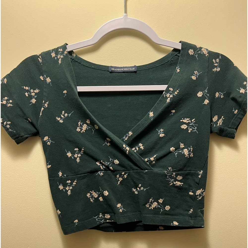 Brandy Melville Green Crop